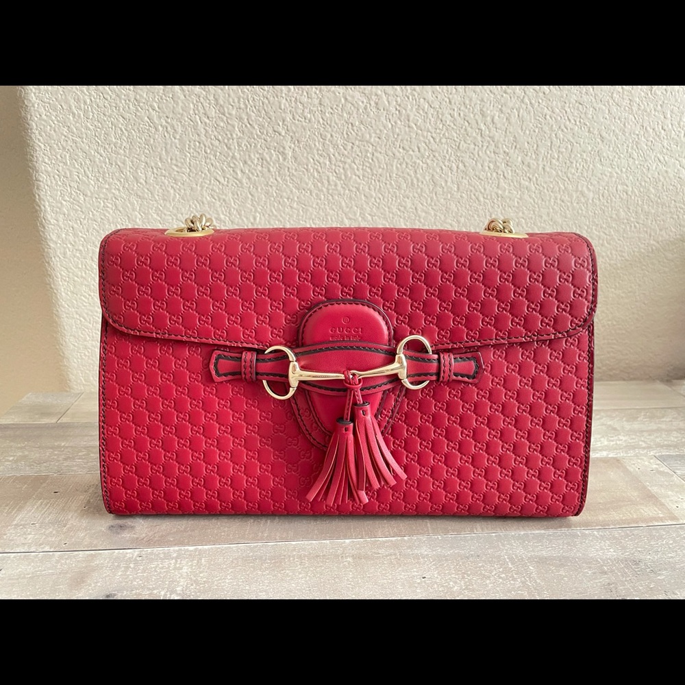 Gucci leather shoulder bag